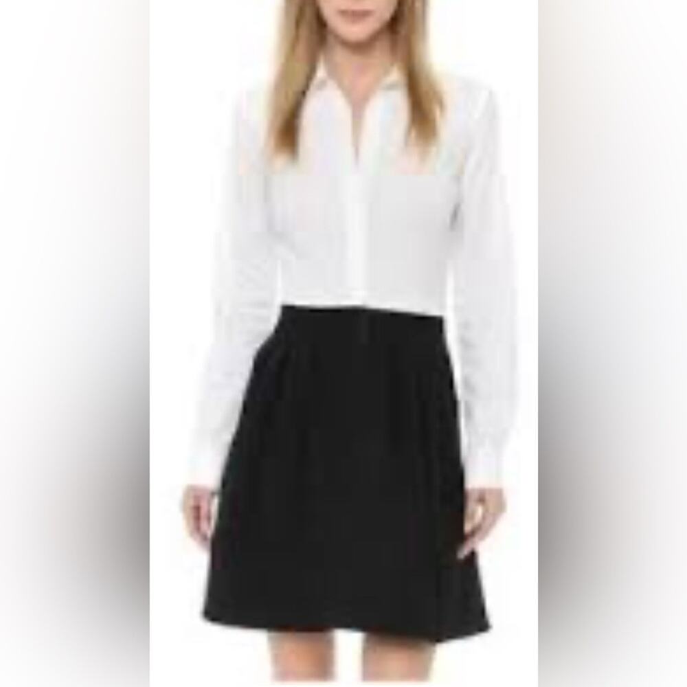 L'AGENCE- Contrast Mini Shirt Dress-sz 4